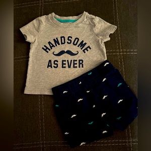 Boys mustache outfit